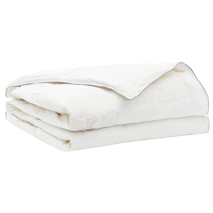 Täcke och kudde set 2 pcs 140x200 cm Sommar 140 GSM Ull Vit