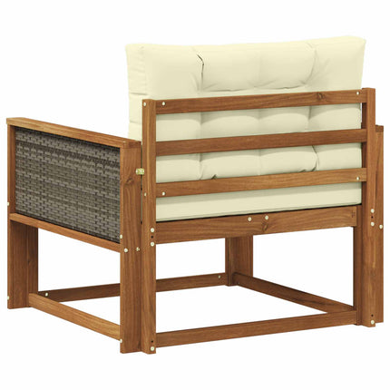 Utomhus Mellansoffa Massivt Akaciaträ Naturlig