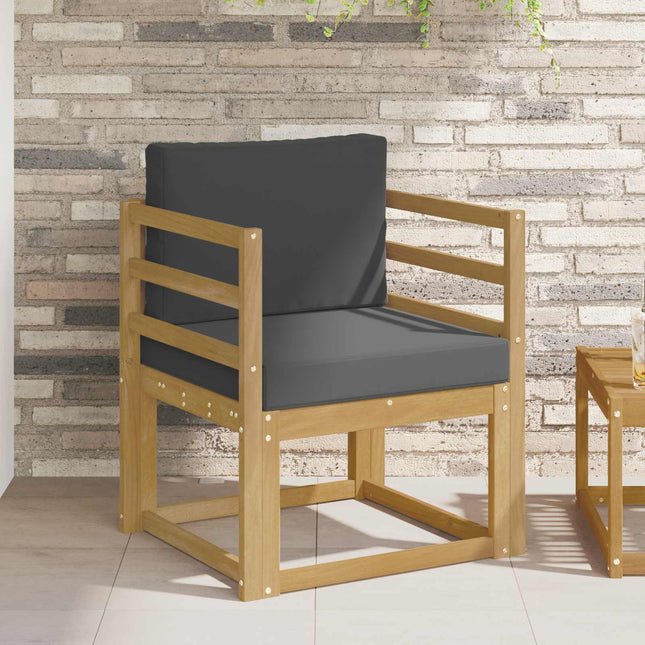 2 Stycke Utomhussoffset Polyester Vit och Antracit