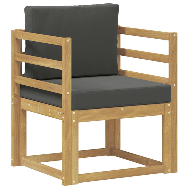 2 Stycke Utomhussoffset Polyester Vit och Antracit