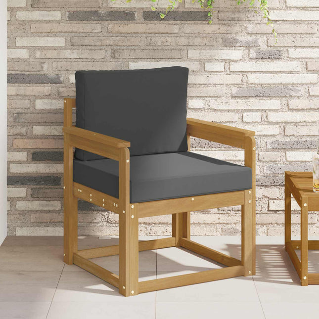 2 Stycke Utomhussoffset Polyester Vit och Antracit