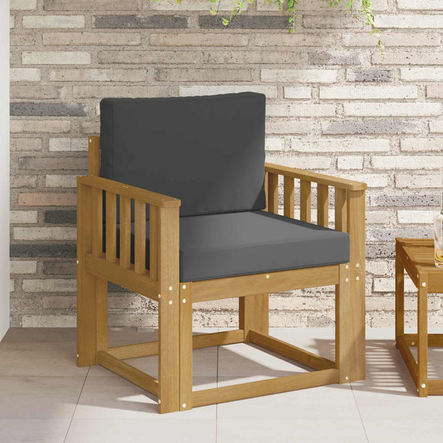 2 Stycke Utomhussoffset Polyester Vit och Antracit
