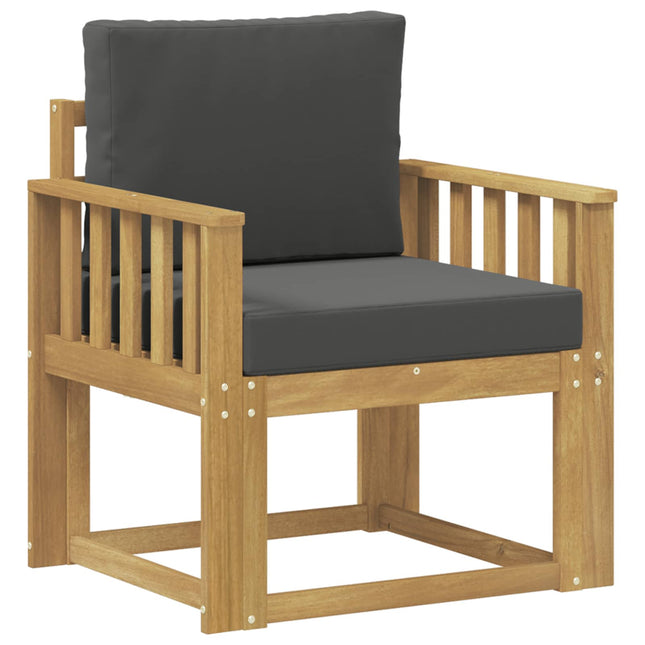 2 Stycke Utomhussoffset Polyester Vit och Antracit