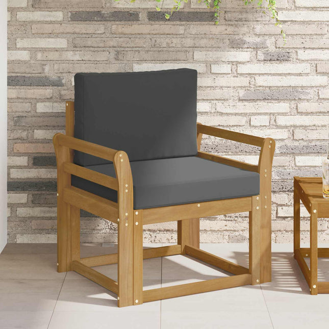 2 Stycke Utomhussoffset Polyester Vit och Antracit