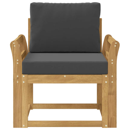 2 Stycke Utomhussoffset Polyester Vit och Antracit