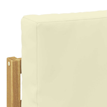 2 Stycke Utomhussoffset Polyester Vit och grädde