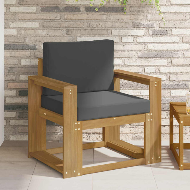 2 Stycke Utomhussoffset Polyester Vit och Antracit