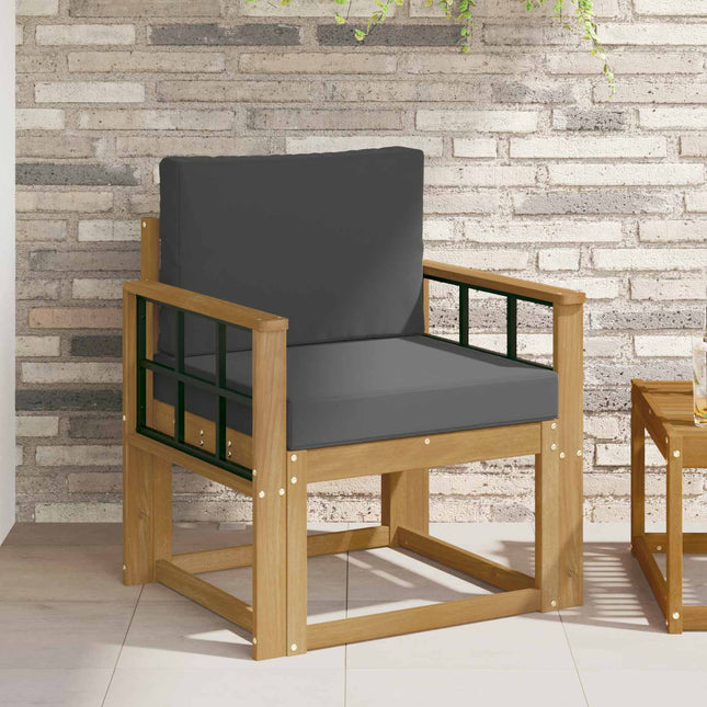 2 Stycke Utomhussoffset Polyester Vit och Antracit