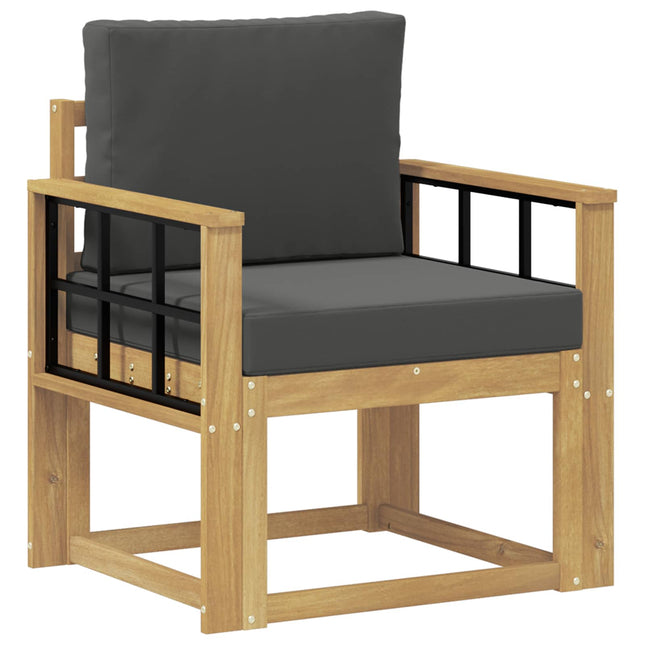 2 Stycke Utomhussoffset Polyester Vit och Antracit