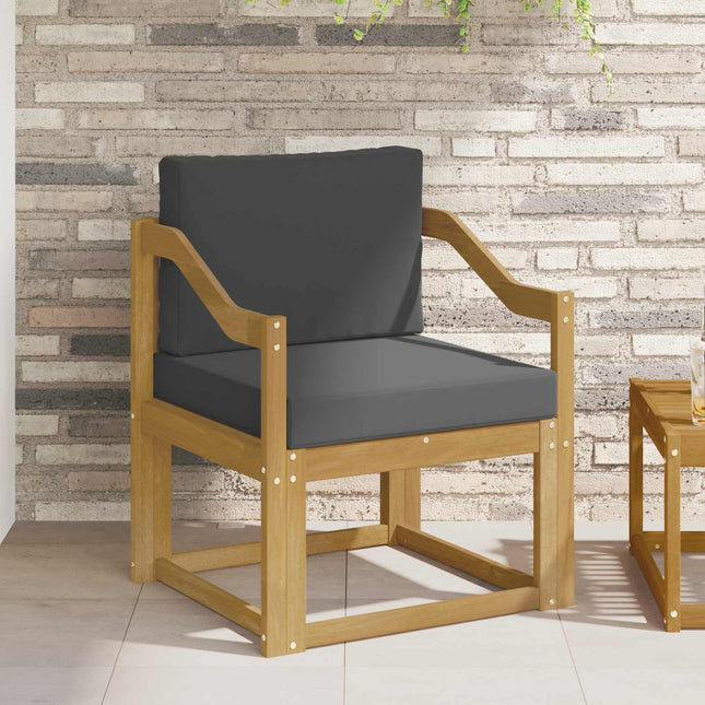 2 Stycke Utomhussoffset Polyester Vit och Antracit