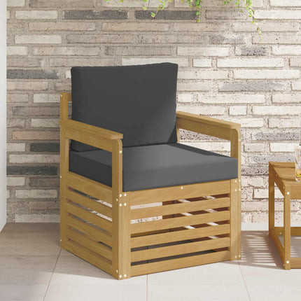2 Stycke Utomhussoffset Polyester Vit och Antracit