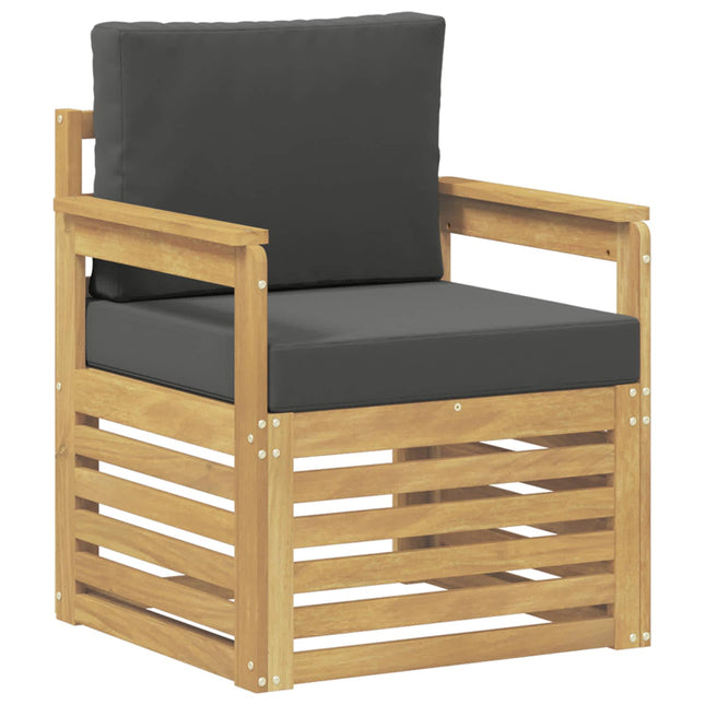 2 Stycke Utomhussoffset Polyester Vit och Antracit