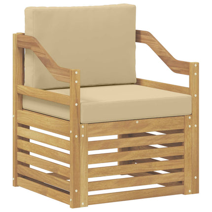 Utomhussoffa Polyester Vit och beige