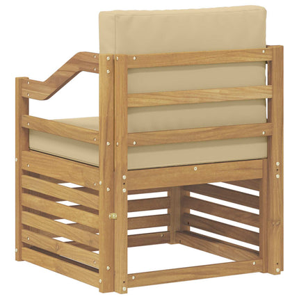 Utomhussoffa Polyester Vit och beige