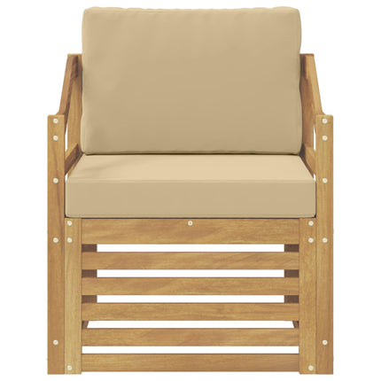 Utomhussoffa Polyester Vit och beige