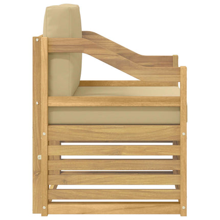 Utomhussoffa Polyester Vit och beige
