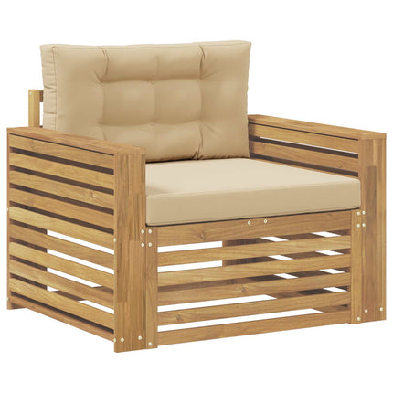 Utomhussoffa Polyester Vit och Beige