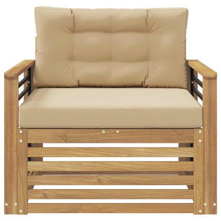 Utomhussoffa Polyester Vit och beige