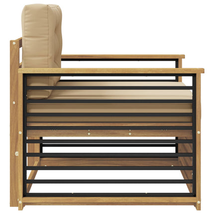 Utomhussoffa Polyester Vit och beige