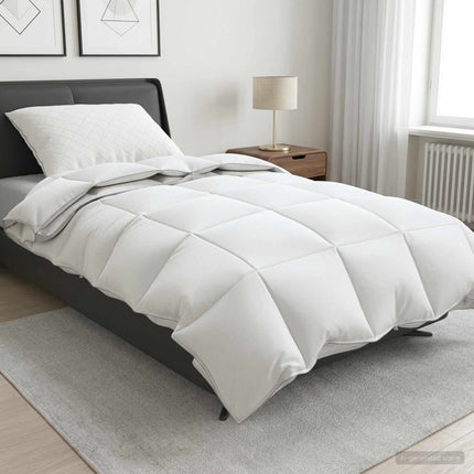 Duntäcke FULDA 135 x 220 cm 4 årstider 310 GSM 90% Gåsdun Vit