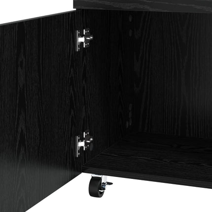 Barvagn Svart ek 50 x 41 x 89 cm Konstruerat trä