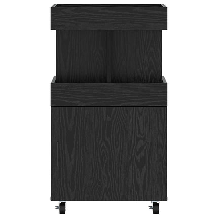 Barvagn Svart ek 50 x 41 x 89 cm Konstruerat trä