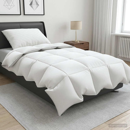 90% Gåsdun Täcke Set FULDA 2 st 155 x 200 cm Alla årstider Vit