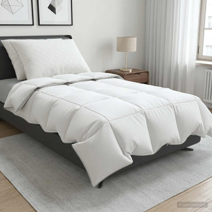 90% Gåsdun Täcke Set FULDA 3 st 140 x 220 cm Sommar 100 GSM Vit