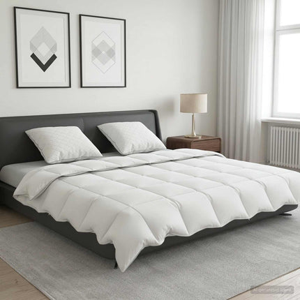 90% Gåsdun Täcke Set FULDA 3 st 200 x 220 cm Sommar 100 GSM Vit
