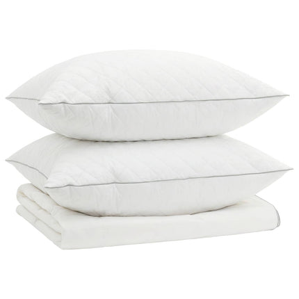 90% Gåsdun Täcke Set FULDA 3 st 200 x 220 cm Sommar 100 GSM Vit