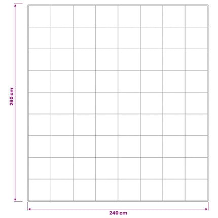 90% Gåsdun Täcke Set FULDA 3 st 240 x 260 cm Alla årstider Vit