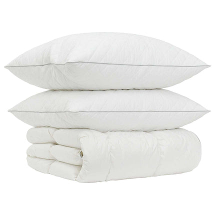 90% Gåsdun Täcke Set FULDA 3 st 200 x 220 cm Vinter 300 GSM Vit