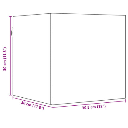 TV-bänkset 5 pcs 100 x 30 x 30 cm Svart ek Konstruerat trä