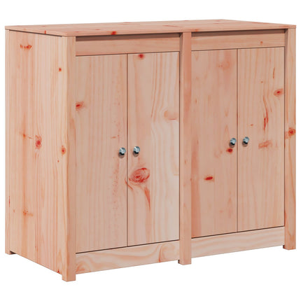 Uteköksskåp MEPPEL Vit 106 x 55 x 92 cm Massiv furu