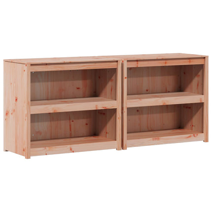 Uteköksskåp MEPPEL 2 pcs Naturlig Douglas 212 x 55 x 92 cm