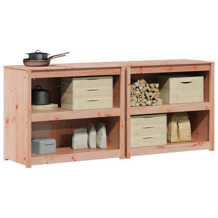 Uteköksskåp MEPPEL 2 pcs Naturlig Douglas 212 x 55 x 92 cm