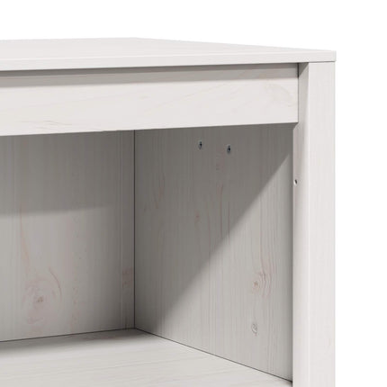 Uteköksskåp MEPPEL 2 pcs Vit 212 x 55 x 92 cm Massiv furu
