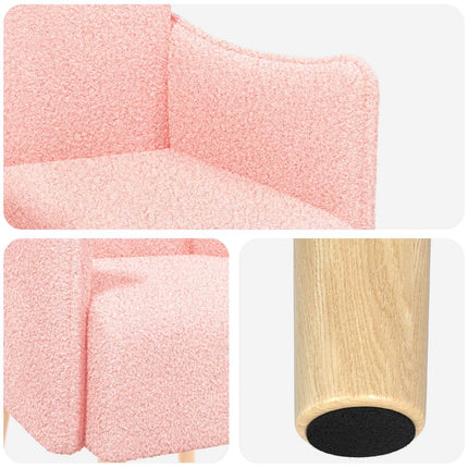 Accentfåtölj Rosa Bouclé