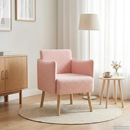 Accentfåtölj Rosa Bouclé