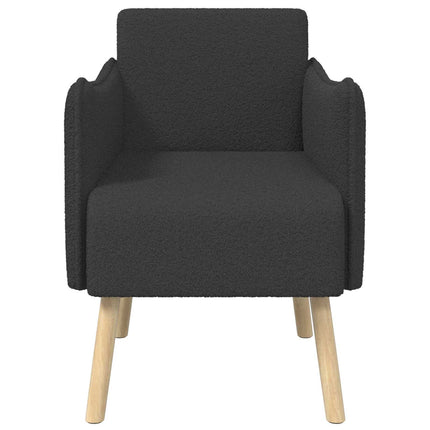 Accentfåtölj Mörkgrå Bouclé