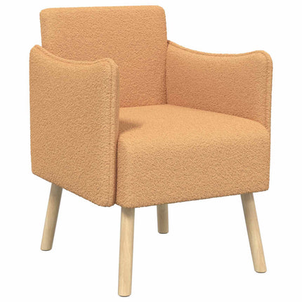 Accentfåtölj Beige Bouclé