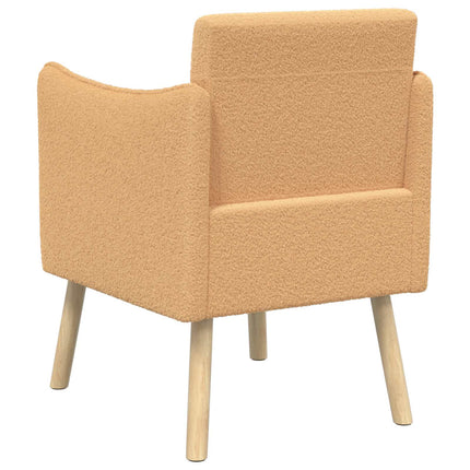 Accentfåtölj Beige Bouclé