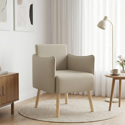 Accentstol Sand Kornig Sammet