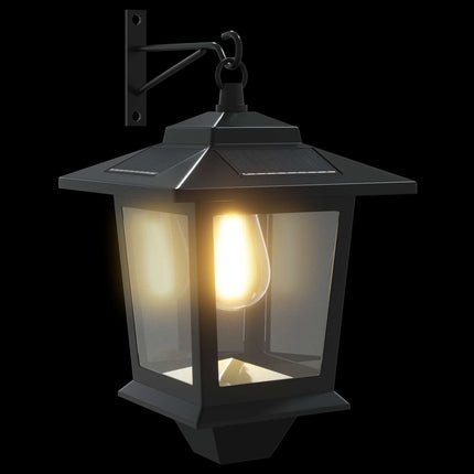 Vägghängd Lampa with LED Bulb 2 st Svart 19 x 14 x 25 cm