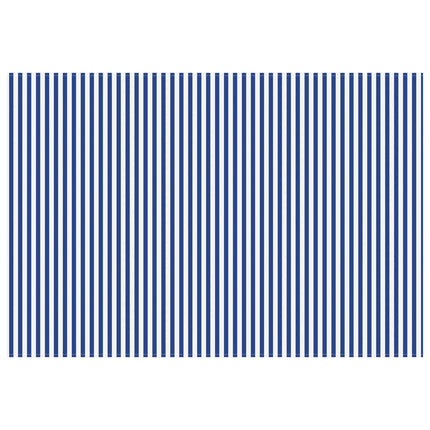 Markisväv Blå och Vit 300 x 200 cm Polyester