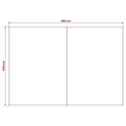 Markisväv Flerfärgsdesign 600 × 350 cm Polyester