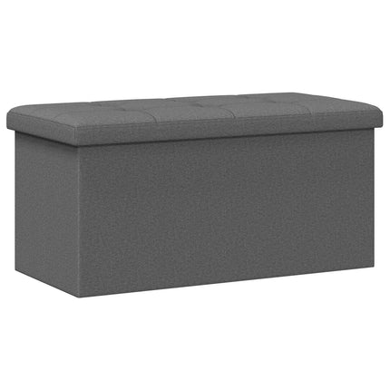Fällbar Förvaringsbänk Ljusgrå 180 kg 80 L 77 x 38 x 38 cm