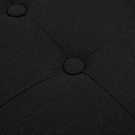 Fällbar Förvaringsbänk Svart 180 kg 80 L 77 x 38 x 38 cm Linne