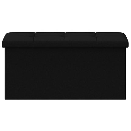 Fällbar Förvaringsbänk Svart 180 kg 80 L 77 x 38 x 38 cm Linne