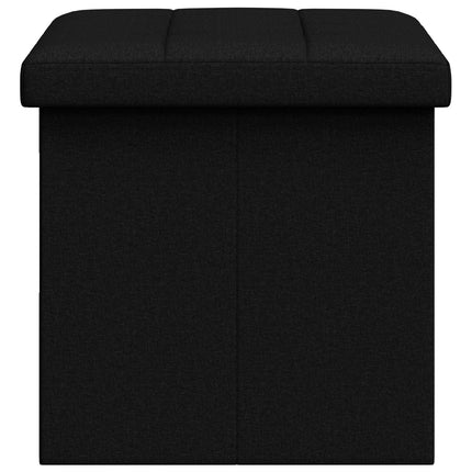 Fällbar Förvaringsbänk Svart 180 kg 80 L 77 x 38 x 38 cm Linne